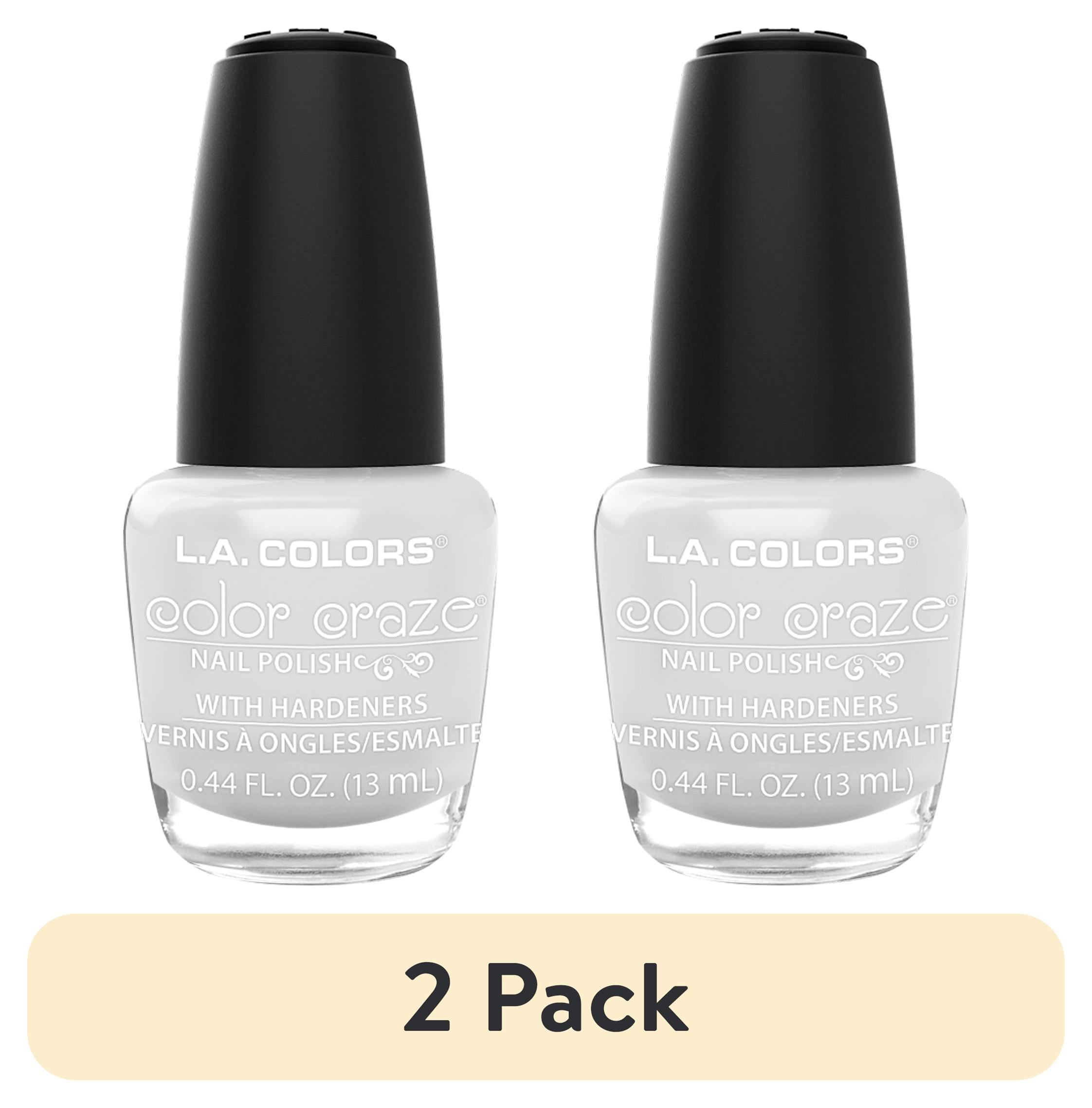 2 pack) L.A. COLORS Color Craze Nail Polish, Energy Source, 0.44