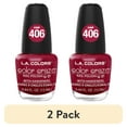 thumbnail interactive-video image 1 of (2 pack) L.A. COLORS Color Craze Nail Polish, Hot Blooded, 0.44 fl oz, 1 of 10