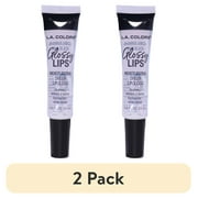 2 pack L.A. COLORS Glossy Lips Hydrating & Nourishing Highshine Sheer Tube Lip Gloss, Clear, 0.14 fl oz