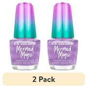 (2 pack) L.A. COLORS Mermaid Magic Nail Polish, Charms, 0.44 fl oz