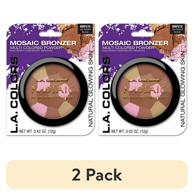 2 pack) L.A. COLORS Mosaic Silky-Soft Airbrush Powder Bronzer