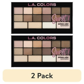 (2 pack) L.A. COLORS Sweet 16 Eyeshadow Palette, Charming, 0.71 oz