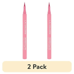 (2 pack) L.A. COLORS Ultra-precise Mark & Fine Felt Tip Liquid Eyeliner, Baby Pink