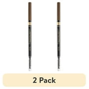 (2 pack) L'Oreal Paris Brow Stylist Definer Waterproof Eyebrow Mechanical Pencil, Ash Brown, 0.003 fl. oz.