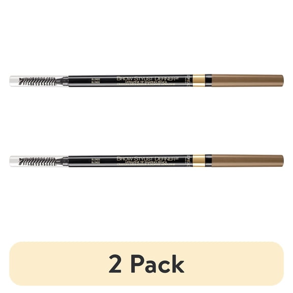 (2 pack) L'Oreal Paris Brow Stylist Definer Waterproof Eyebrow Mechanical Pencil, Blonde