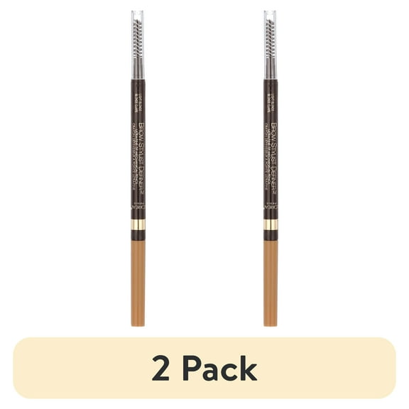 (2 pack) L'Oreal Paris Brow Stylist Definer Waterproof Eyebrow Mechanical Pencil, Light Blonde