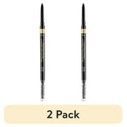 (2 pack) L'Oreal Paris Brow Stylist Definer Waterproof Eyebrow Mechanical Pencil, Soft Black