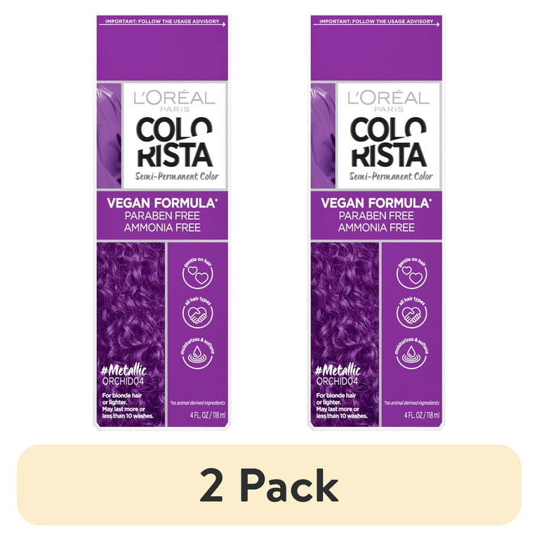 2 pack) L'Oreal Paris Colorista Semi-Permanent Hair Color