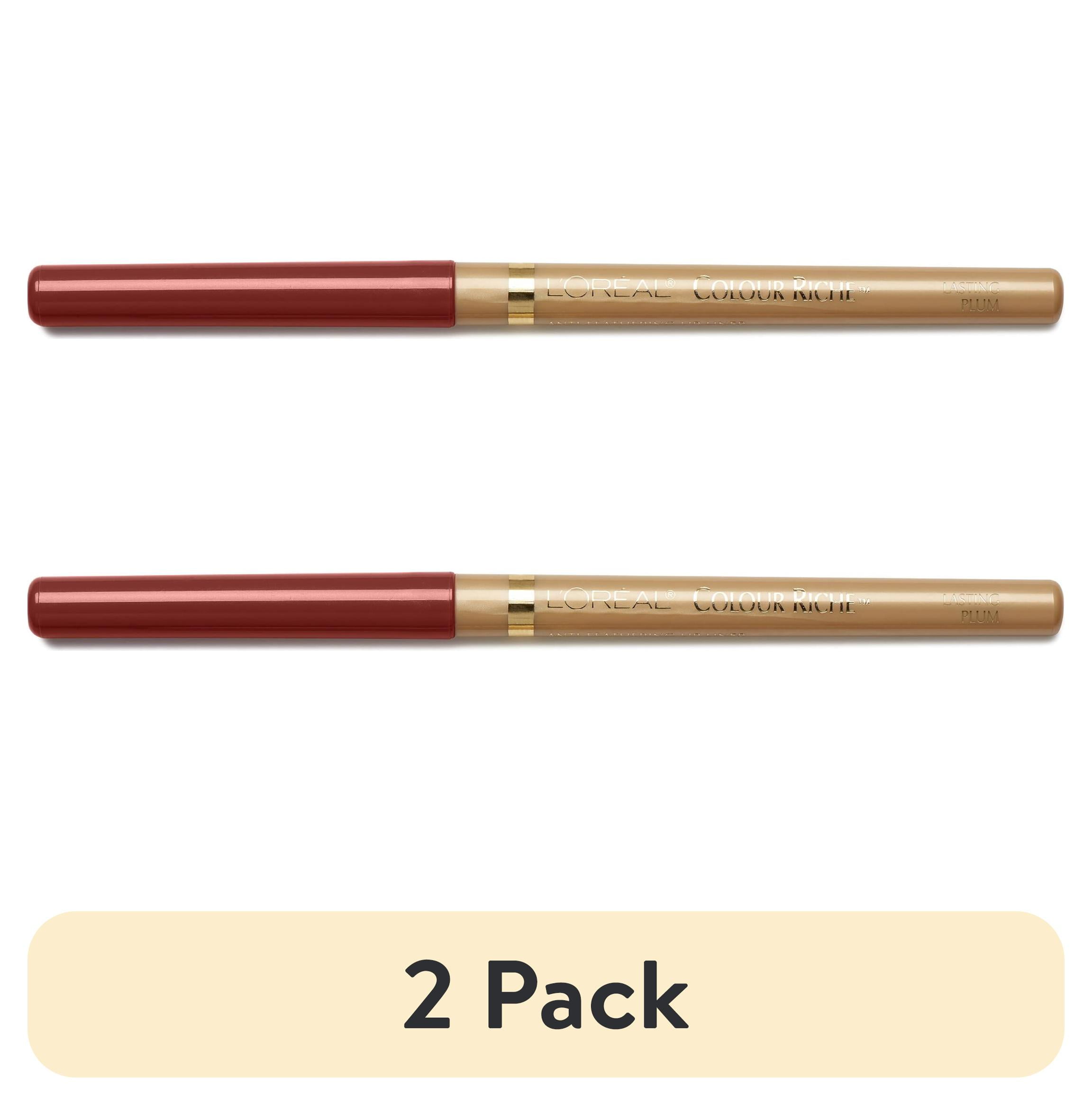 (2 pack) L'Oreal Paris Colour Riche Lip Liner, Lasting Plum 772