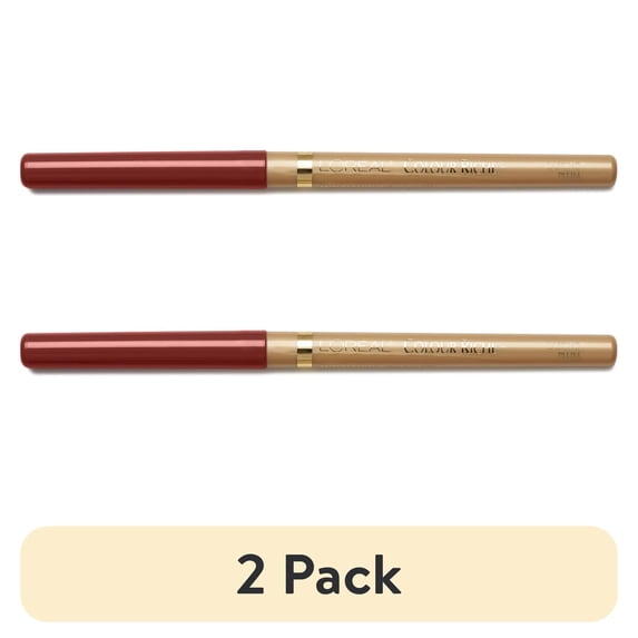 (2 pack) L'Oreal Paris Colour Riche Lip Liner, Lasting Plum 772