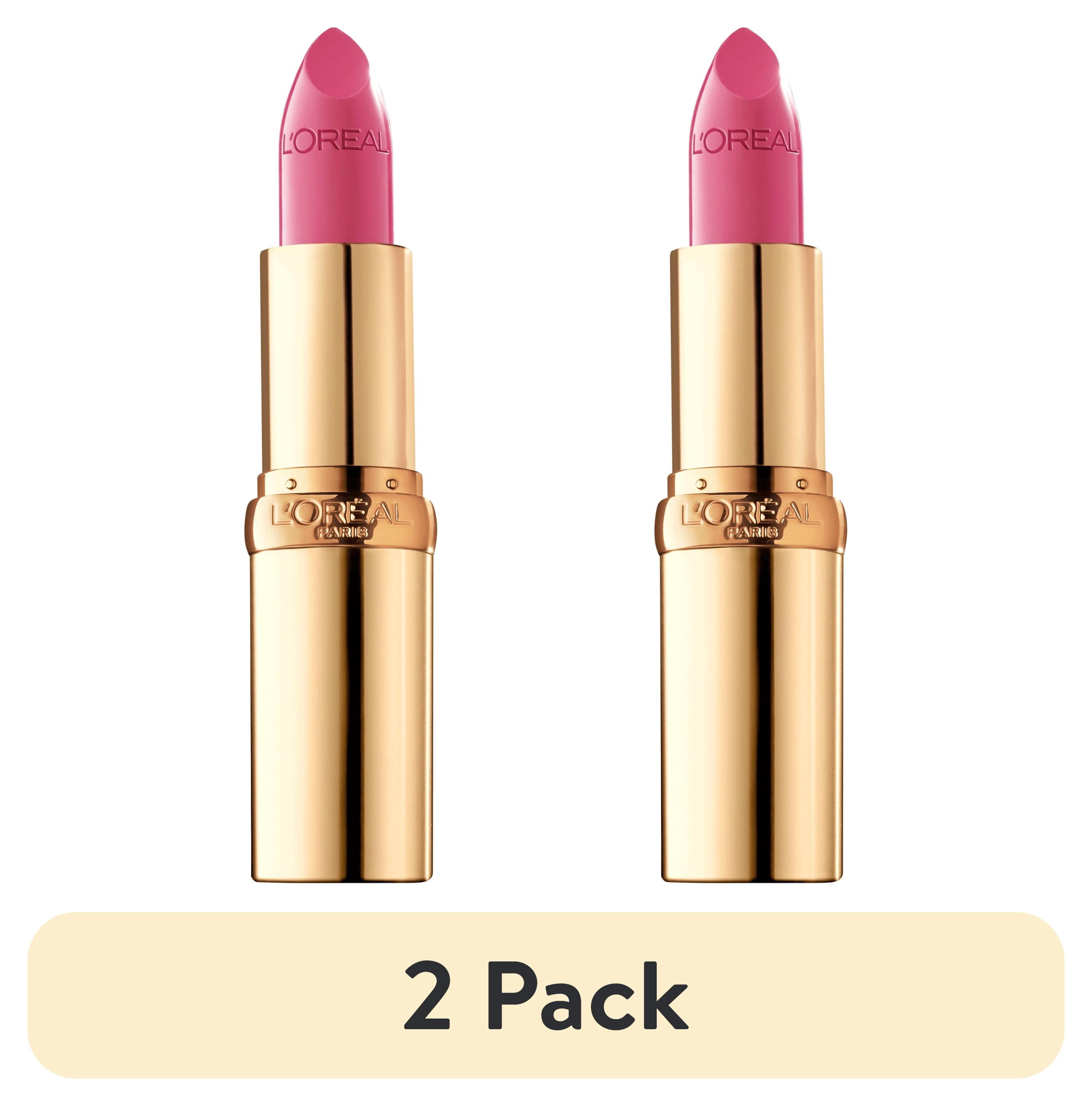 (2 pack) L'Oreal Paris Colour Riche Original Satin Lipstick for Moisturized Lips, 180 Pink Flamingo