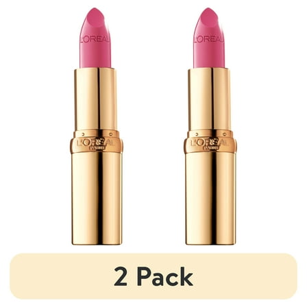 (2 pack) L'Oreal Paris Colour Riche Original Satin Lipstick for Moisturized Lips, 180 Pink Flamingo