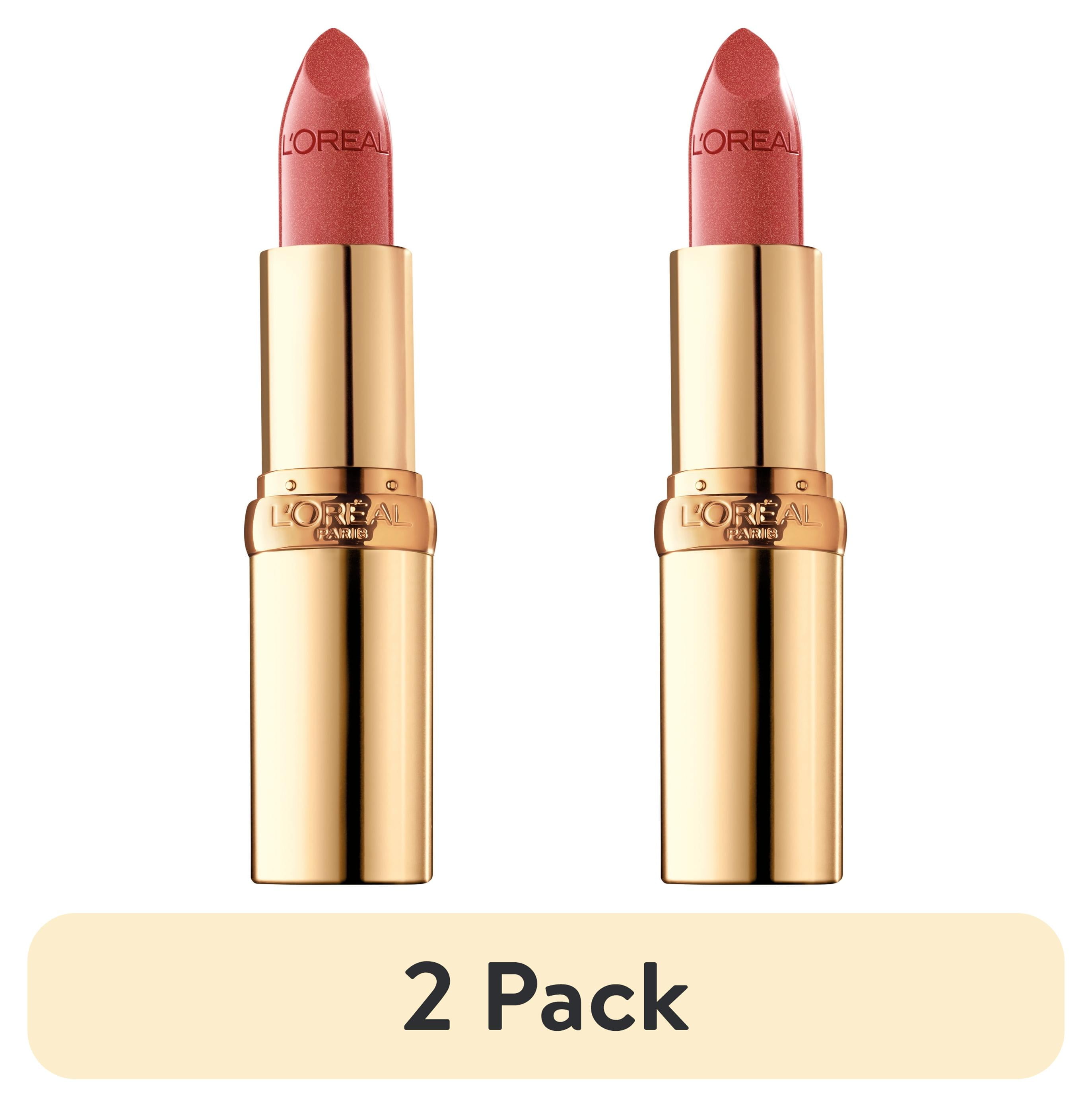 (2 pack) L'Oreal Paris Colour Riche Original Satin Lipstick for Moisturized Lips, 444 Tropical Coral