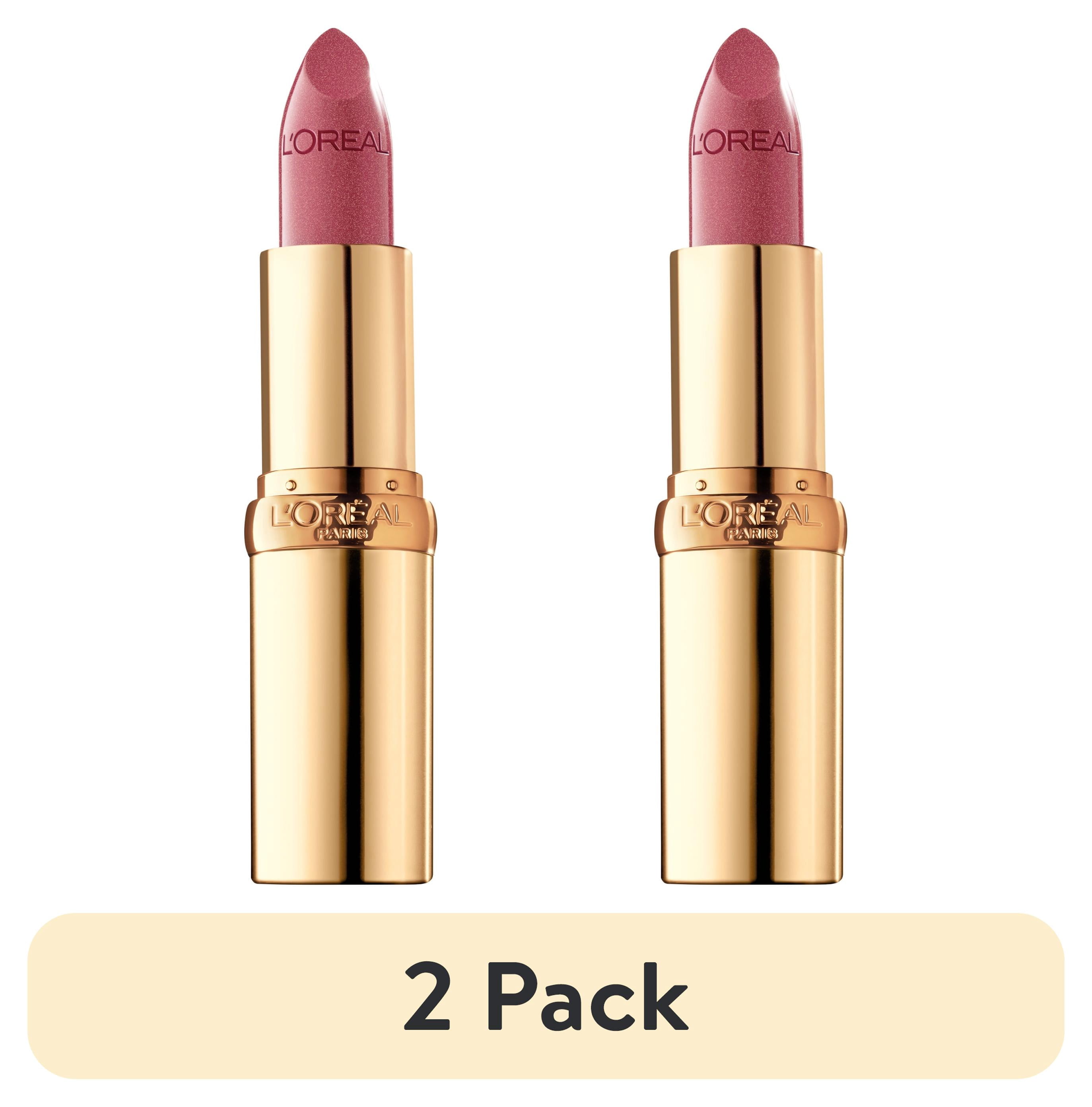 (2 pack) L'Oreal Paris Colour Riche Original Satin Lipstick for Moisturized Lips, 580 Peony Pink