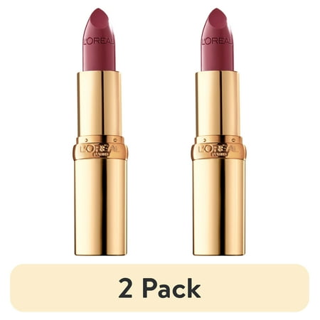(2 pack) L'Oreal Paris Colour Riche Original Satin Lipstick for Moisturized Lips, 590 Blushing Berry