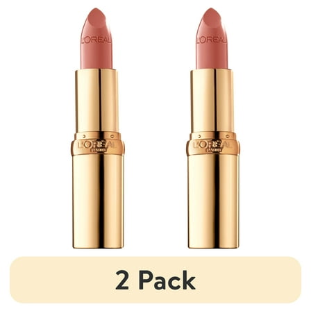 (2 pack) L'Oreal Paris Colour Riche Original Satin Lipstick for Moisturized Lips, 843 Toasted Almond