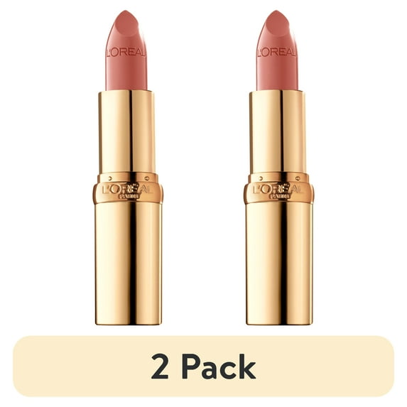 (2 pack) L'Oreal Paris Colour Riche Original Satin Lipstick for Moisturized Lips, 843 Toasted Almond