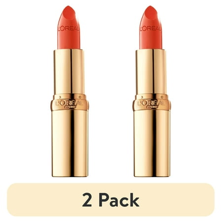 (2 pack) L'Oreal Paris Colour Riche Original Satin Lipstick for Moisturized Lips, 410 Volcanic