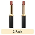 thumbnail interactive-video image 1 of (2 pack) L'Oreal Paris Colour Riche Smudgeproof Intense Volume Matte Lipstick, 129 Le Nude Defiant, 1 of 10