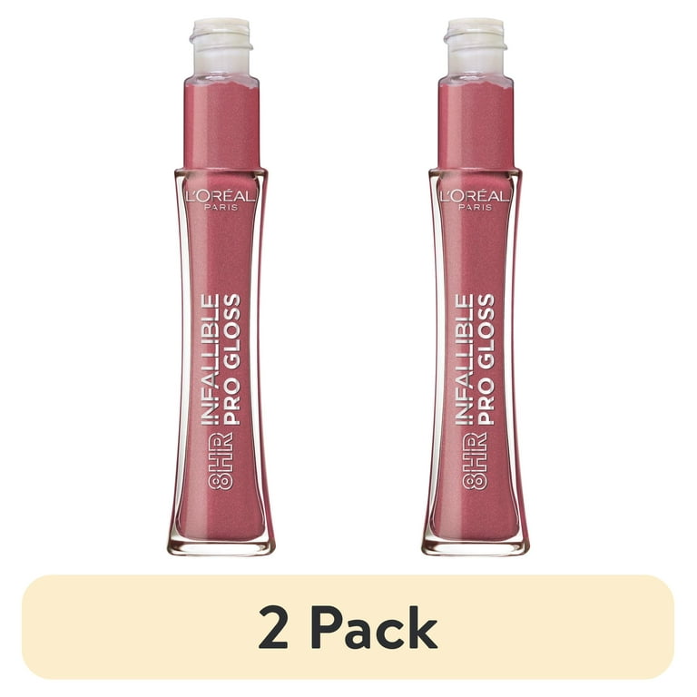 L'OREAL PARIS ★５NB ×８★本日のみ大幅お値下げ！ 2 pack) L'Oreal Paris Infallible 8 Hour Lip Gloss, Modern Mauve