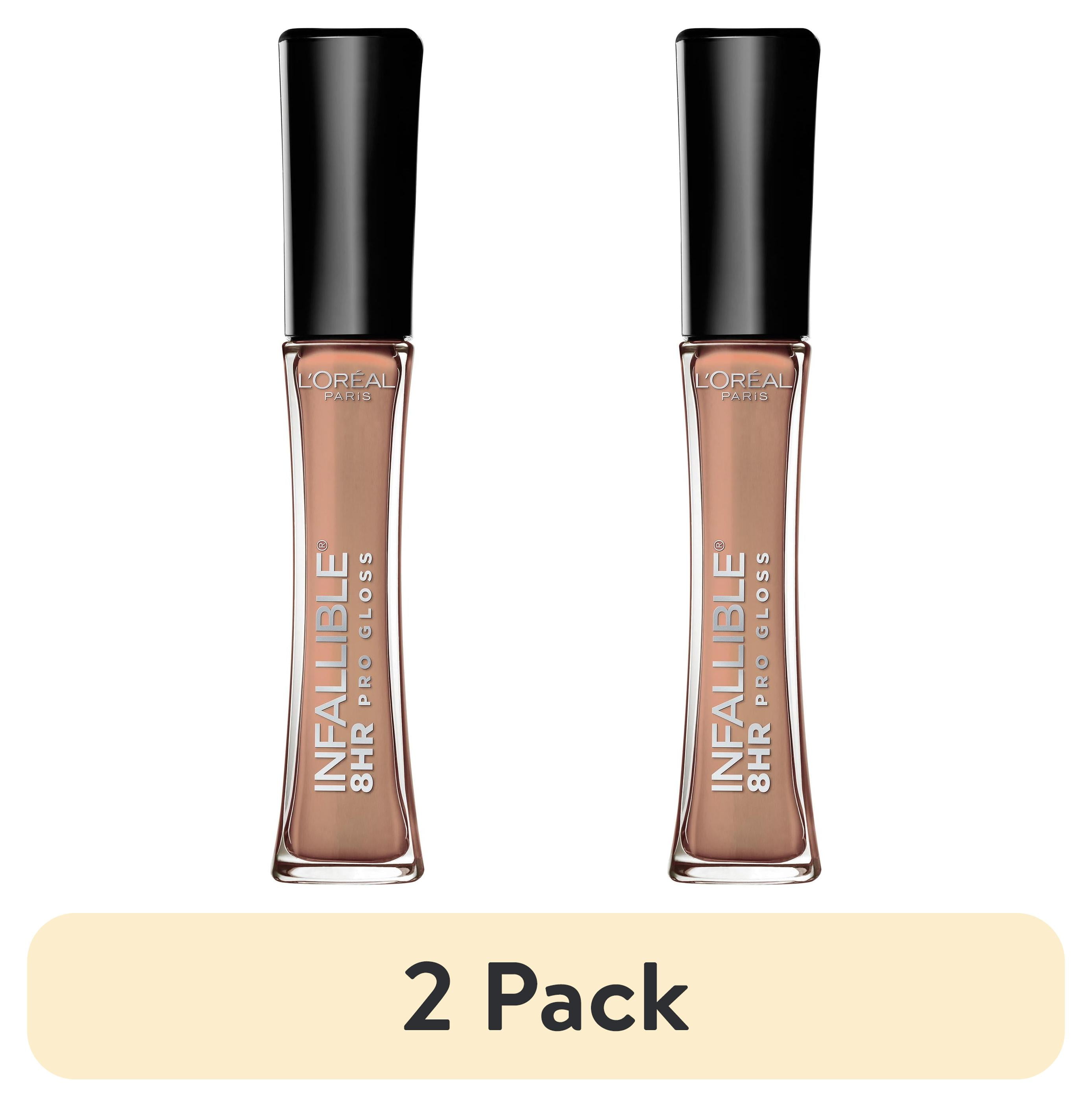 (2 pack) L'Oreal Paris Infallible 8 Hour Liquid Pro Lip Gloss, Coral Sands, 0.21 fl oz