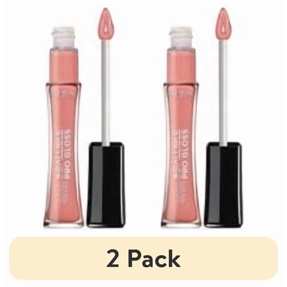 (2 pack) L'Oreal Paris Infallible 8 Hour Pro Lip Gloss, Hydrating Finish, 885 Shell Pink, 0.21 fl oz