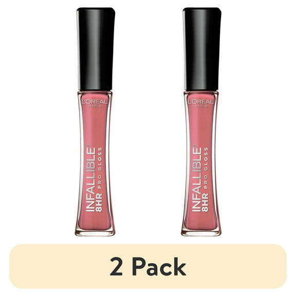 (2 pack) L'Oreal Paris Infallible 8 Hour Pro Hydrating Lip Gloss, Blush