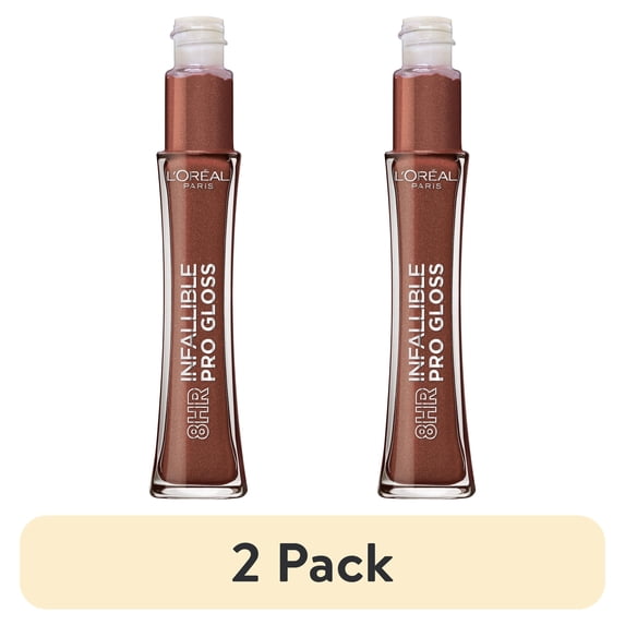 (2 pack) L'Oreal Paris Infallible 8 Hour Pro Hydrating Lip Gloss, Truffle