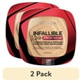 thumbnail interactive-video image 1 of (2 pack) L'Oreal Paris Infallible Fresh Wear 24 Hr Powder Foundation Makeup, 120 Vanilla, 1 fl oz, 1 of 8