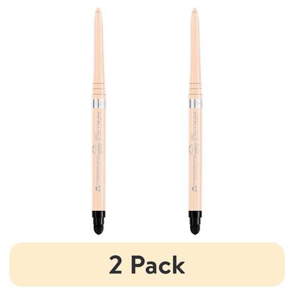 (2 pack) L'Oreal Paris Infallible Grip Mechanical Gel Eyeliner, Bright Nude