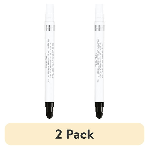 (2 pack) L'Oreal Paris Infallible Grip Mechanical Gel Eyeliner, Polar White