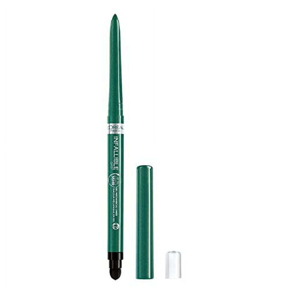 (2 pack) L'Oreal Paris Infallible Grip Mechanical Gel Makeup Eyeliner, Emerald Green