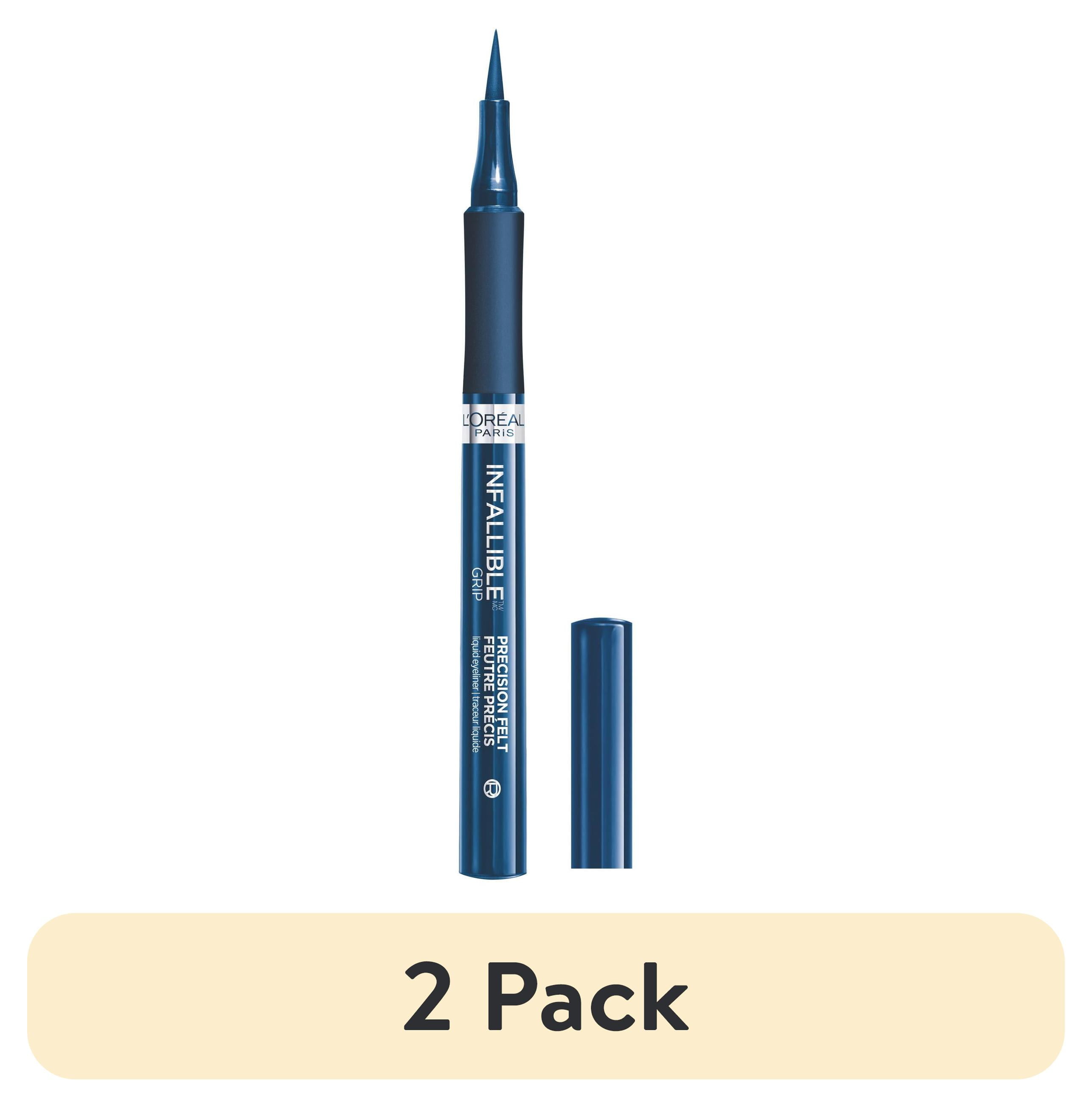 (2 pack) L'Oreal Paris Infallible Precision Felt Waterproof Liquid Eyeliner, 0.03 fl oz