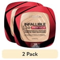 thumbnail interactive-video image 1 of (2 pack) L'Oreal Paris Infallible Pressed Powder, Ivory Buff, 0.31 oz, Longwearing, 1 of 10