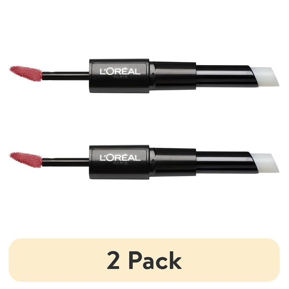 (2 pack) L'Oreal Paris Infallible Pro Last 2 Step Lipstick, Timeless Rose