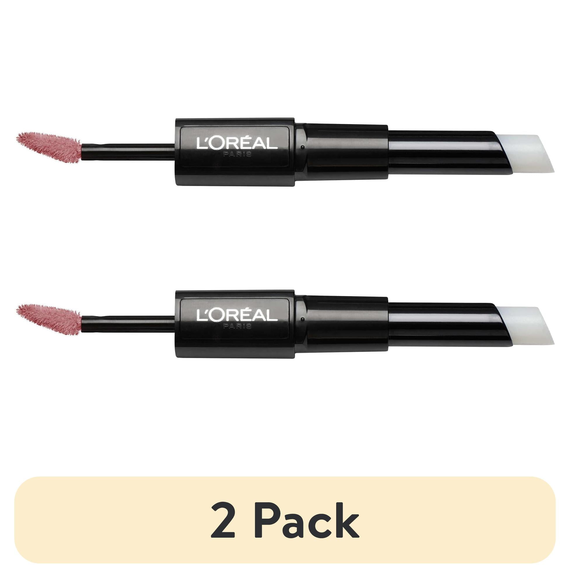 (2 pack) L'Oreal Paris Infallible Pro Last 2 Step Liquid Lipstick, Permanent Blush, 1 Kit