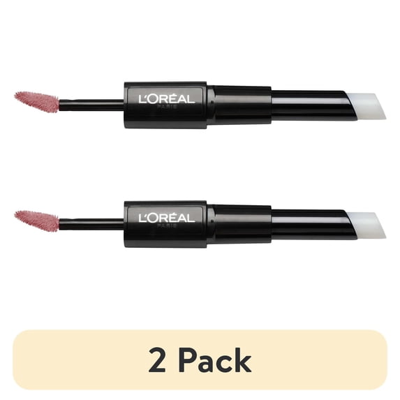 (2 pack) L'Oreal Paris Infallible Pro Last 2 Step Liquid Lipstick, Permanent Blush, 1 Kit