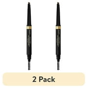 2 pack LOreal Paris Brow Stylist Shape & Fill Mechanical Eye Brow Makeup Pencil, Dark Brunette, 0.008 oz.