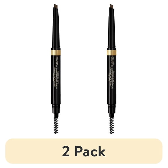 (2 pack) L'Oreal Paris Brow Stylist Shape & Fill Mechanical Eye Brow Makeup Pencil, Dark Brunette, 0.008 oz.