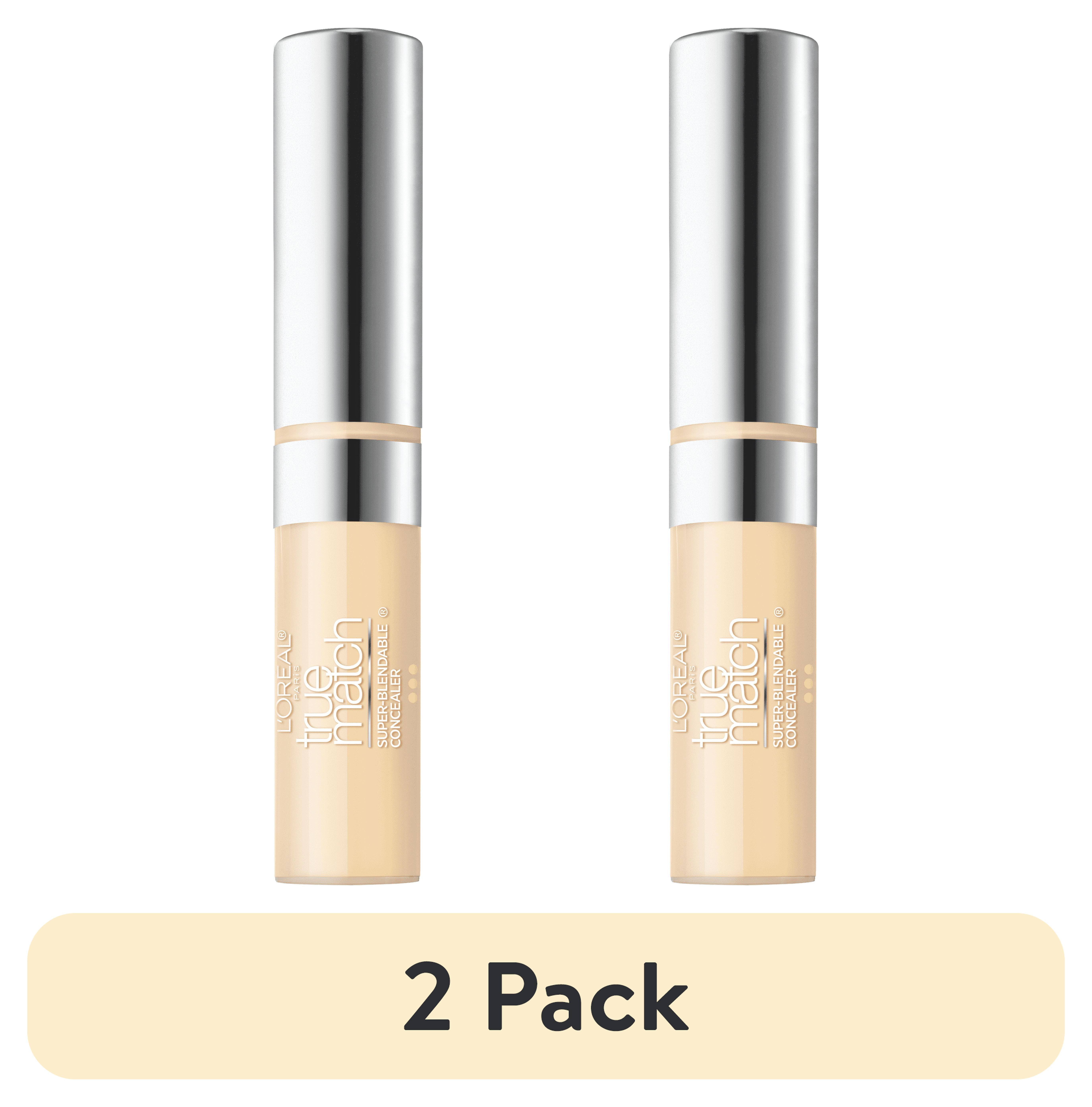 (2 pack) L'Oreal Paris True Match Concealer, Liquids, Fair Light Warm, 0.17 fl oz