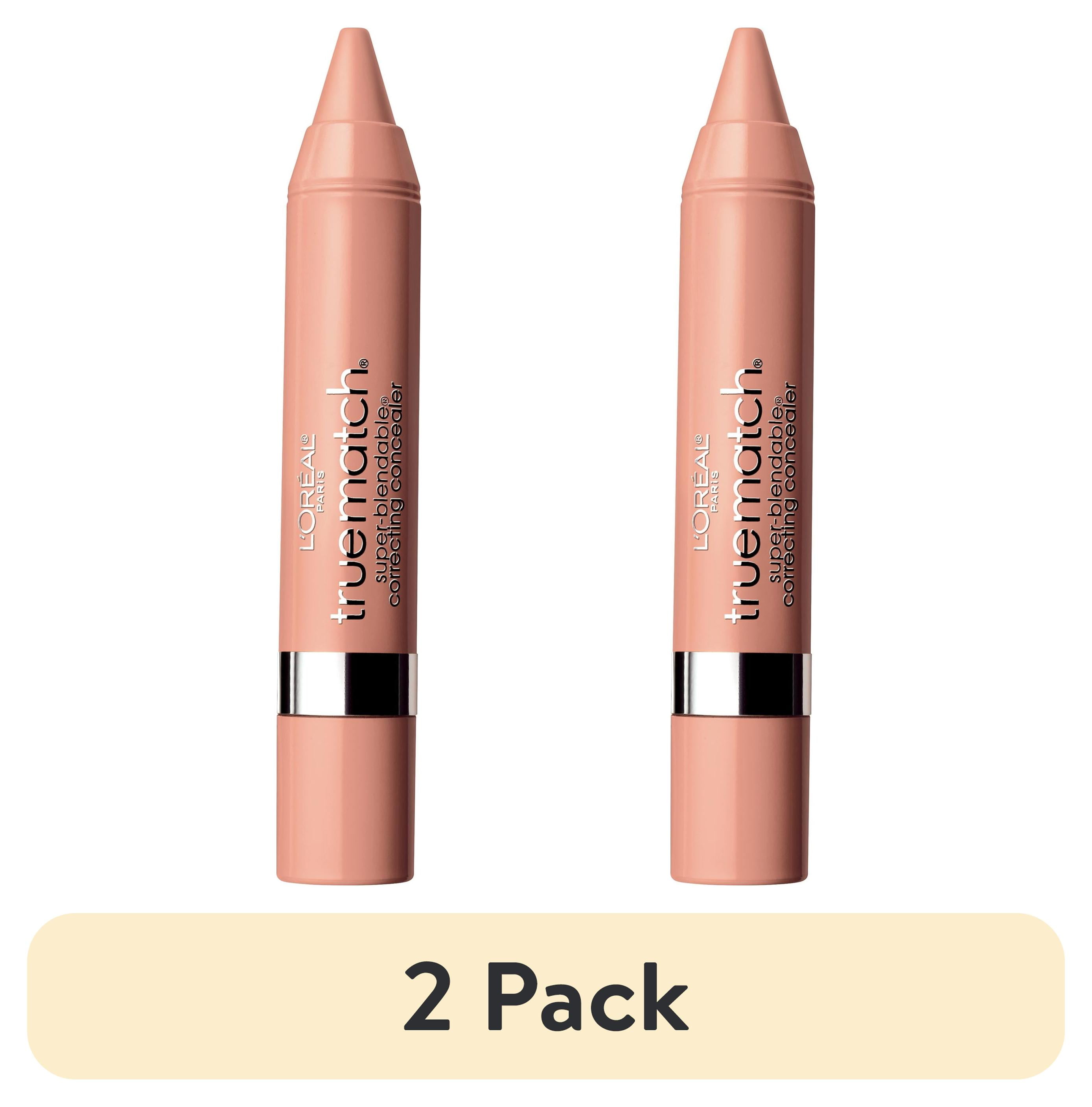 (2 pack) L'Oreal Paris True Match Correcting Crayon Concealer, Bisque, 0.1 fl oz