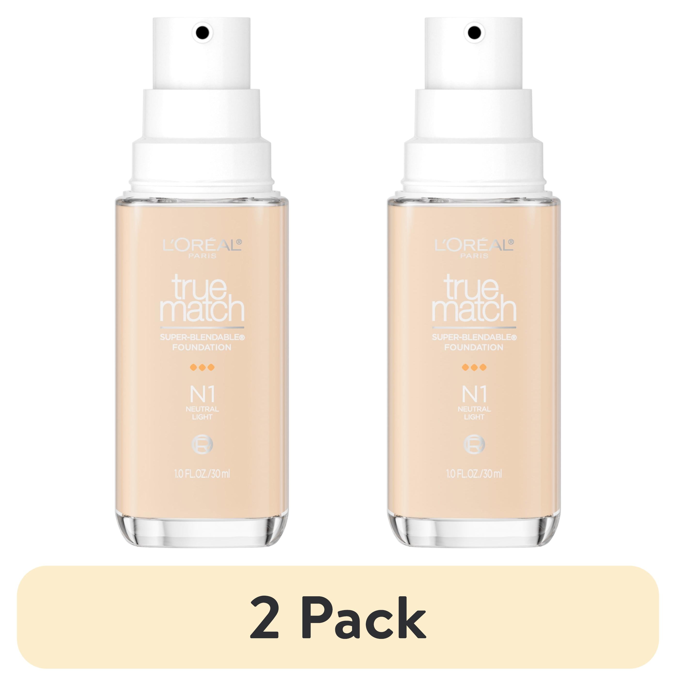 (2 pack) L'Oreal Paris True Match Cream Foundation Makeup, N1 Neutral Light, 1 fl oz