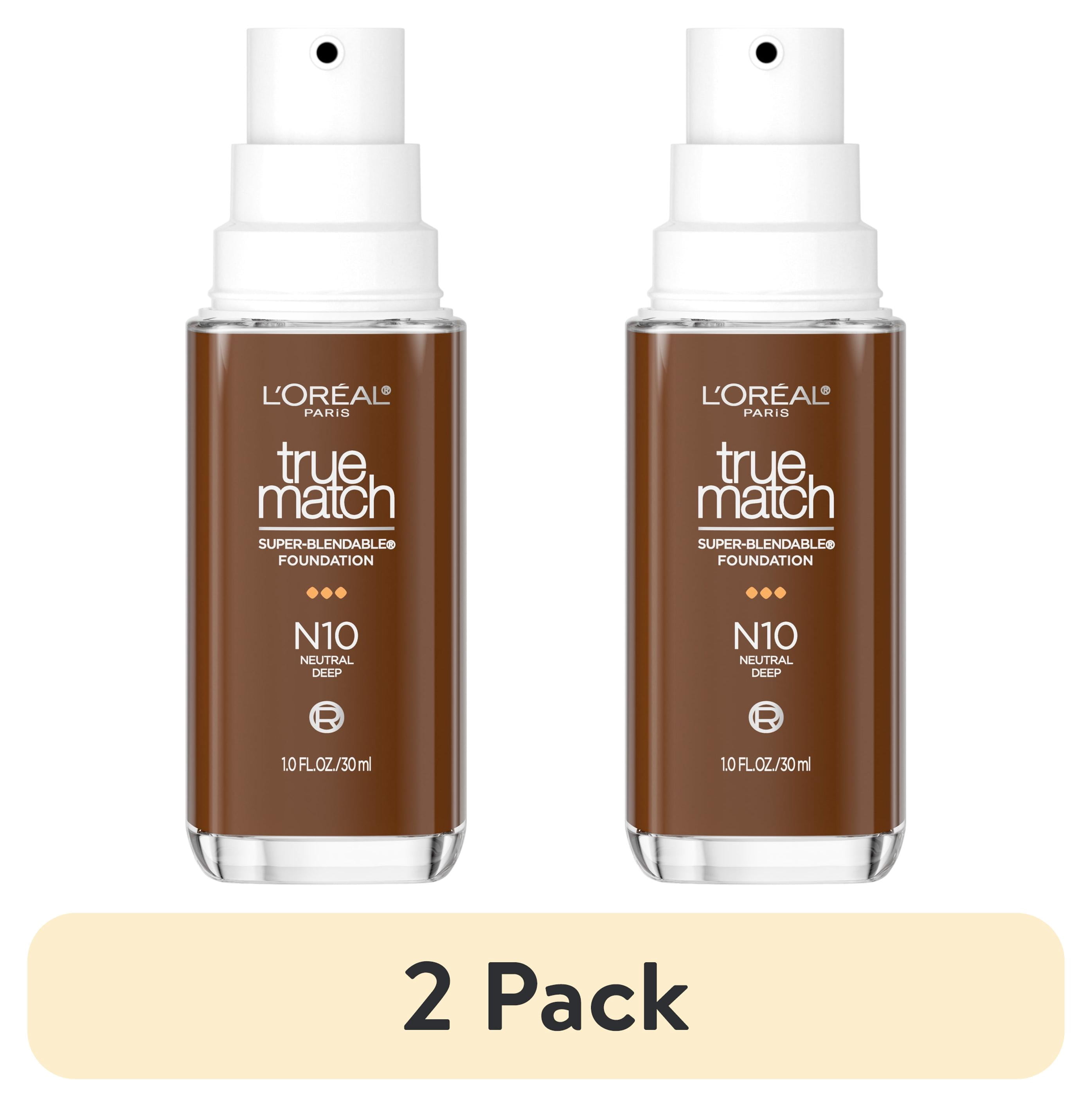 (2 pack) L'Oreal Paris True Match Super Blendable Cream Foundation Makeup, 1 fl oz