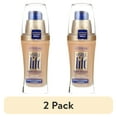 thumbnail image 1 of (2 pack) L'Oreal Paris Visible Lift Serum Absolute Foundation Makeup, 144 Light Ivory, 1 fl oz, 1 of 10