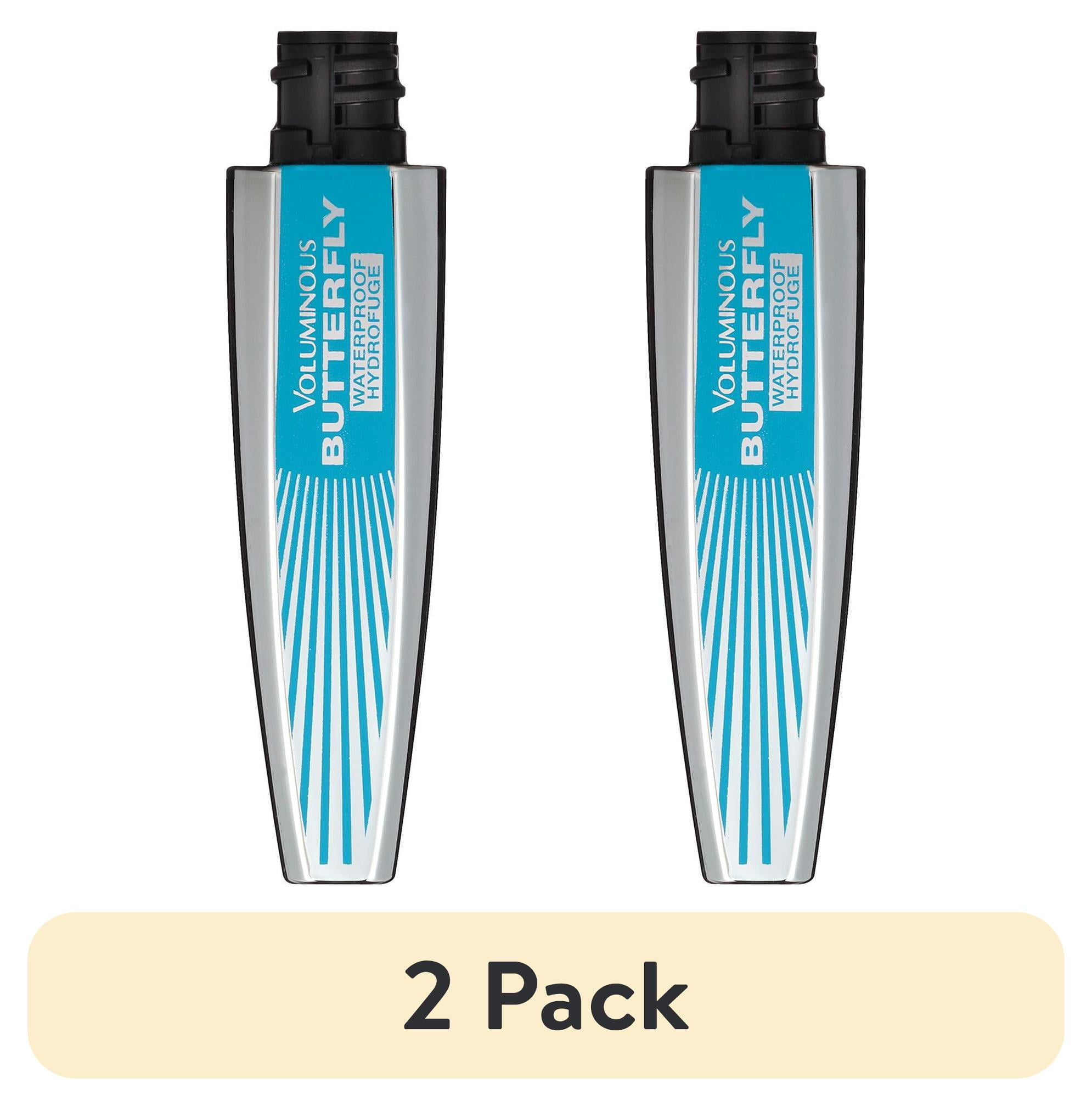 (2 pack) L'Oreal Paris Voluminous Butterfly Waterproof Mascara, 871 Blackest Black