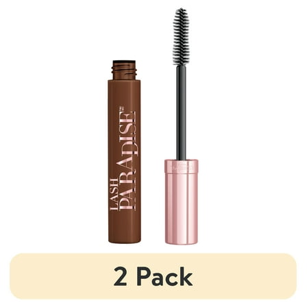 (2 pack) L'Oreal Paris Voluminous Lash Paradise Mascara, Liquids, Volumizing, Latte Brown, 0.28 fl oz