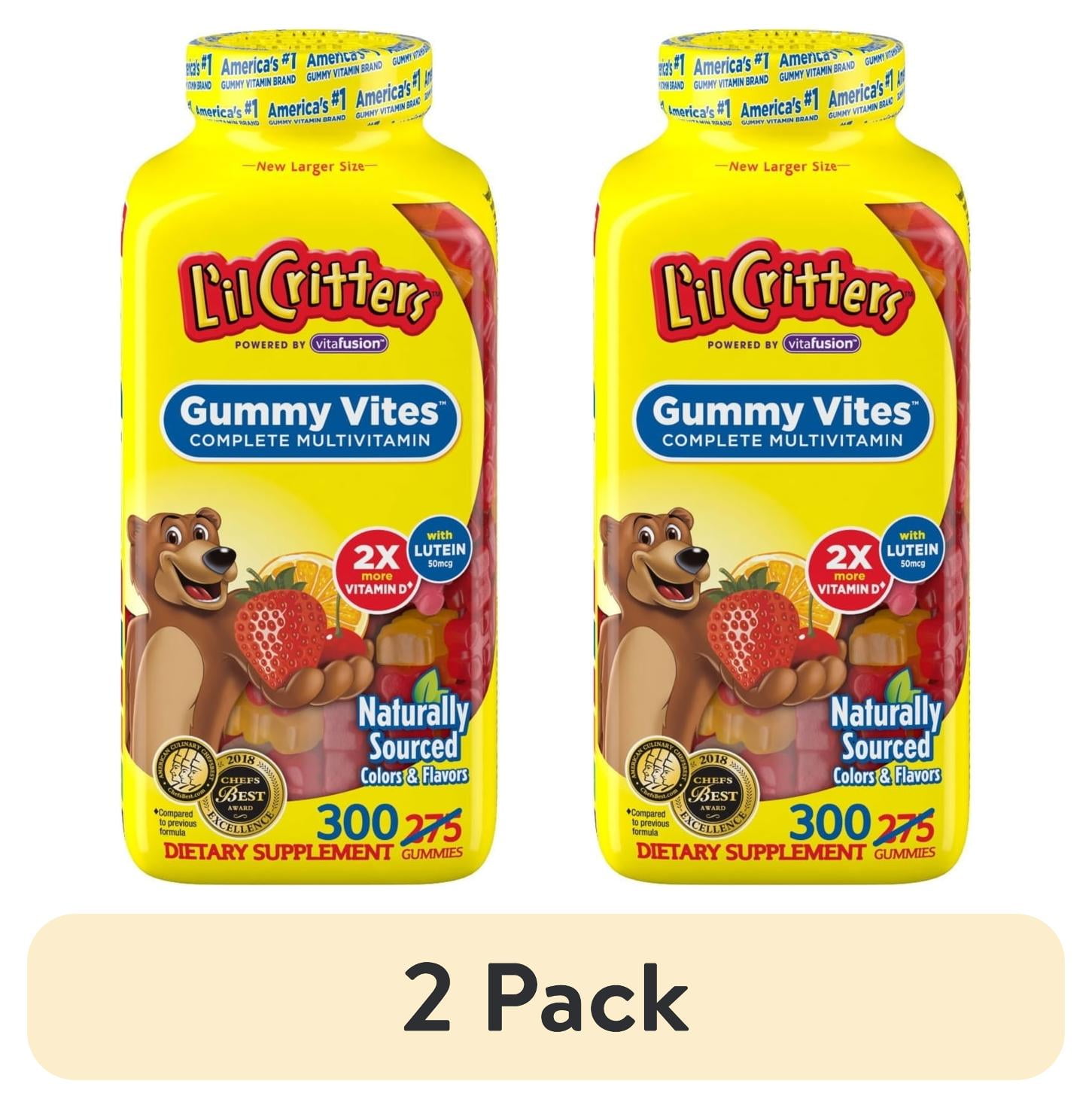 L'il Critters Kids' Chewable Gummy Vites Vitamins for