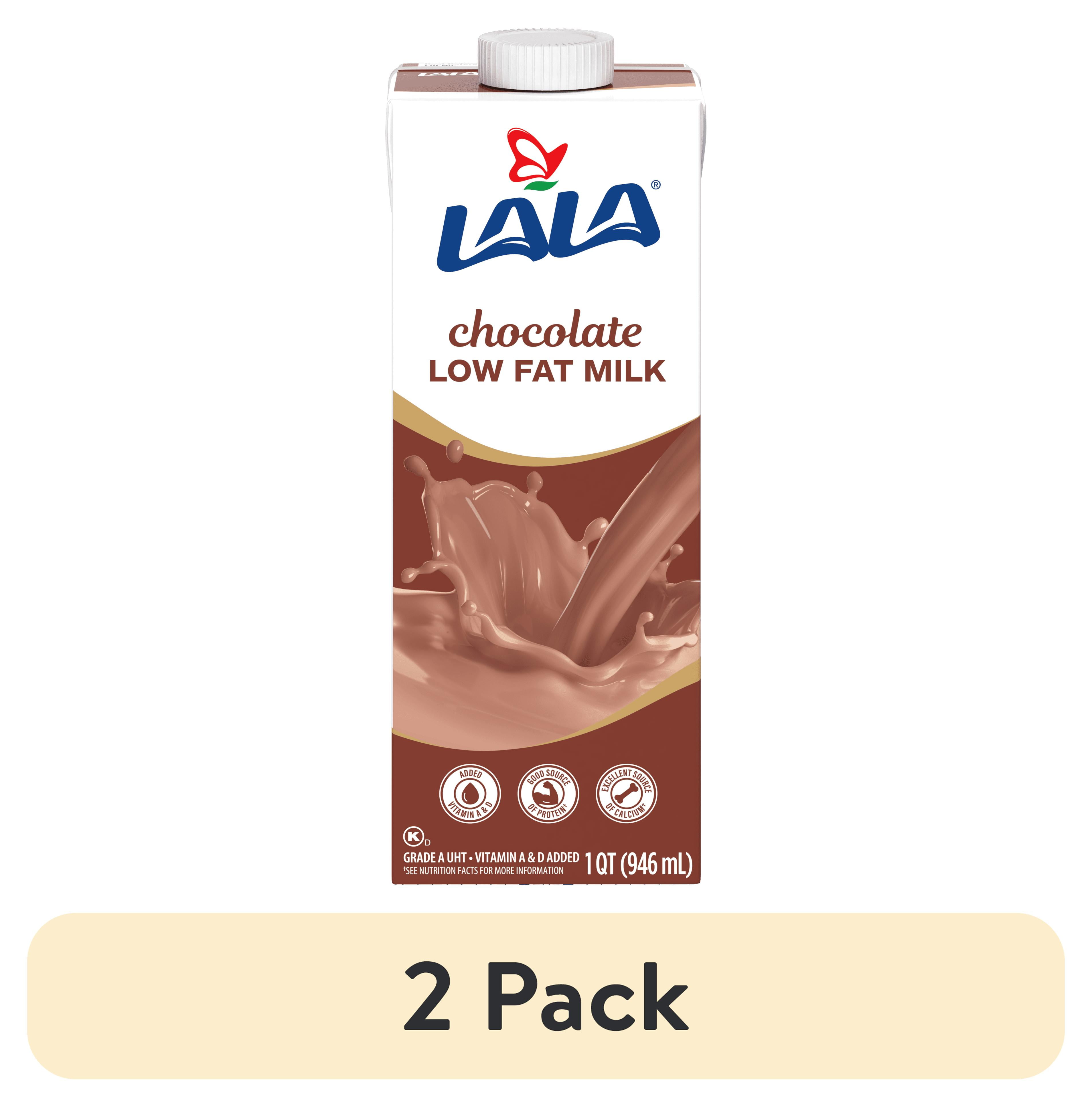 2 pack) LALA Chocolate 1% Milk UHT 32oz - Walmart.com