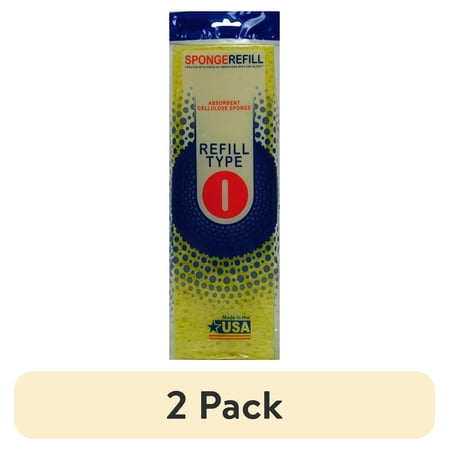 (2 pack) LC Industries Cellulose Sponge Mop Latch Refill