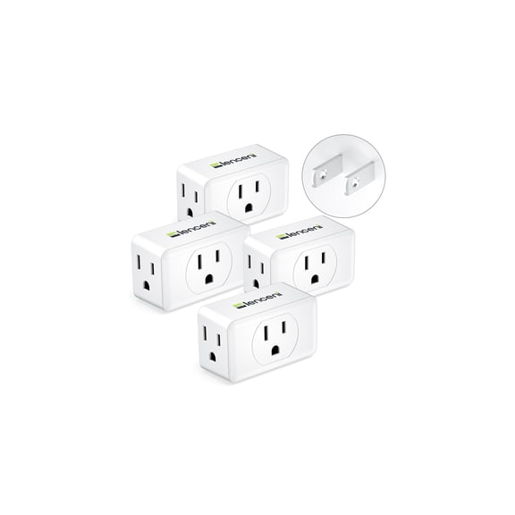 (2 pack) LENCENT 2 to 3 Prong Outlet Plug Adapter, Multi Wall Plug splitter,3 Way Outlet Extender,Travel Power Adaptor 3 AC for US to Japan-Type A,2 PACK